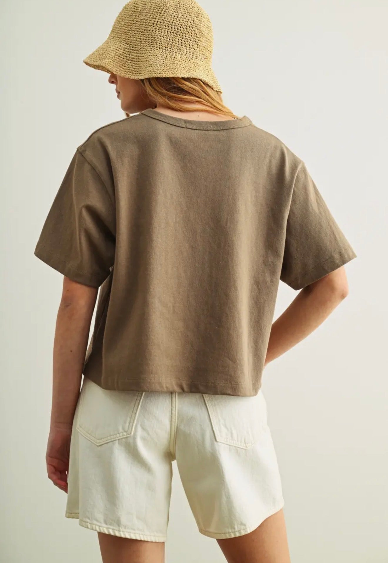 Short Sleeve Linen Top
