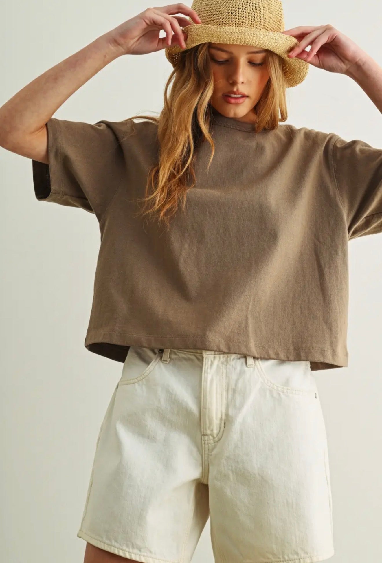 Short Sleeve Linen Top