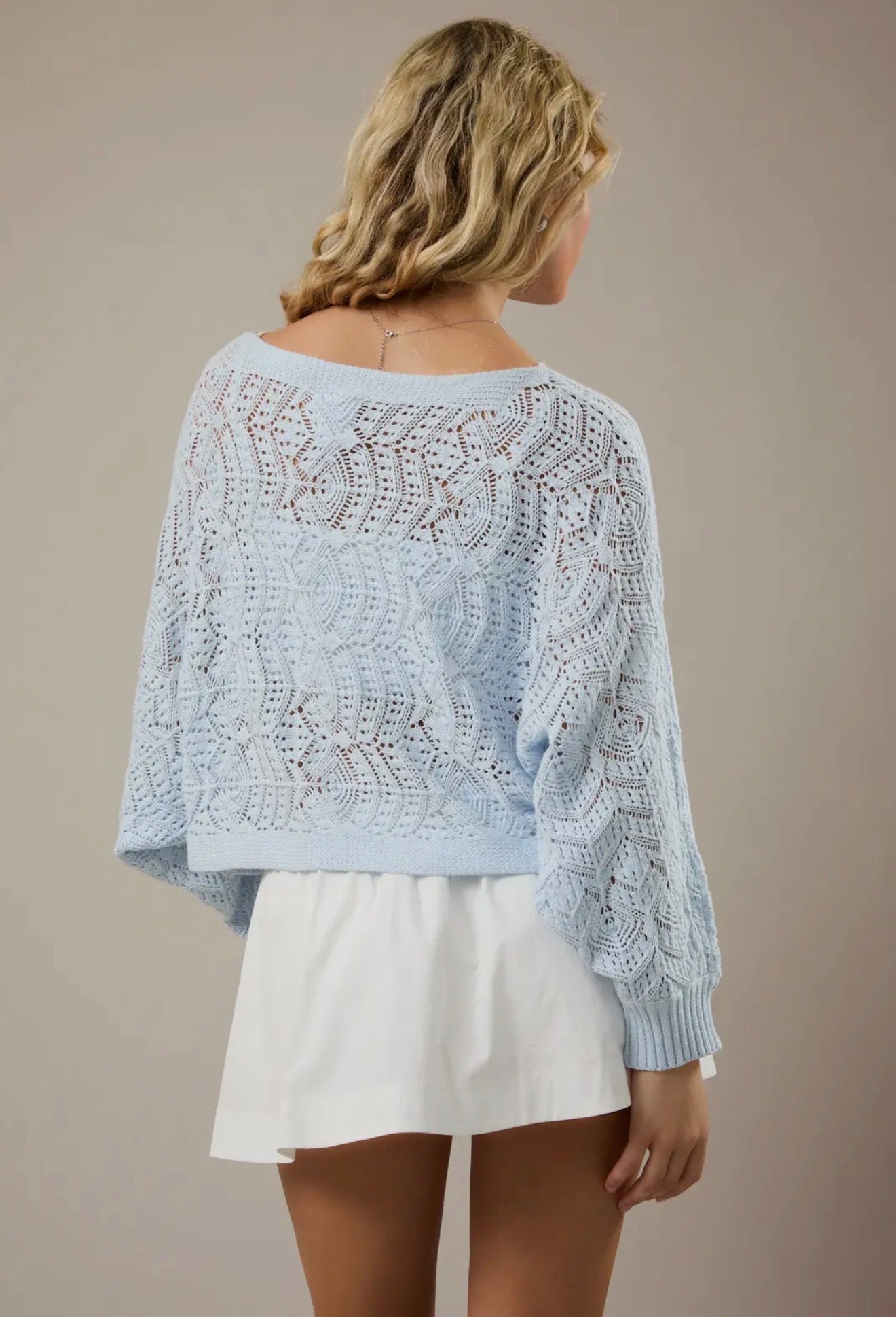 Long Sleeve Crochet Cardigan