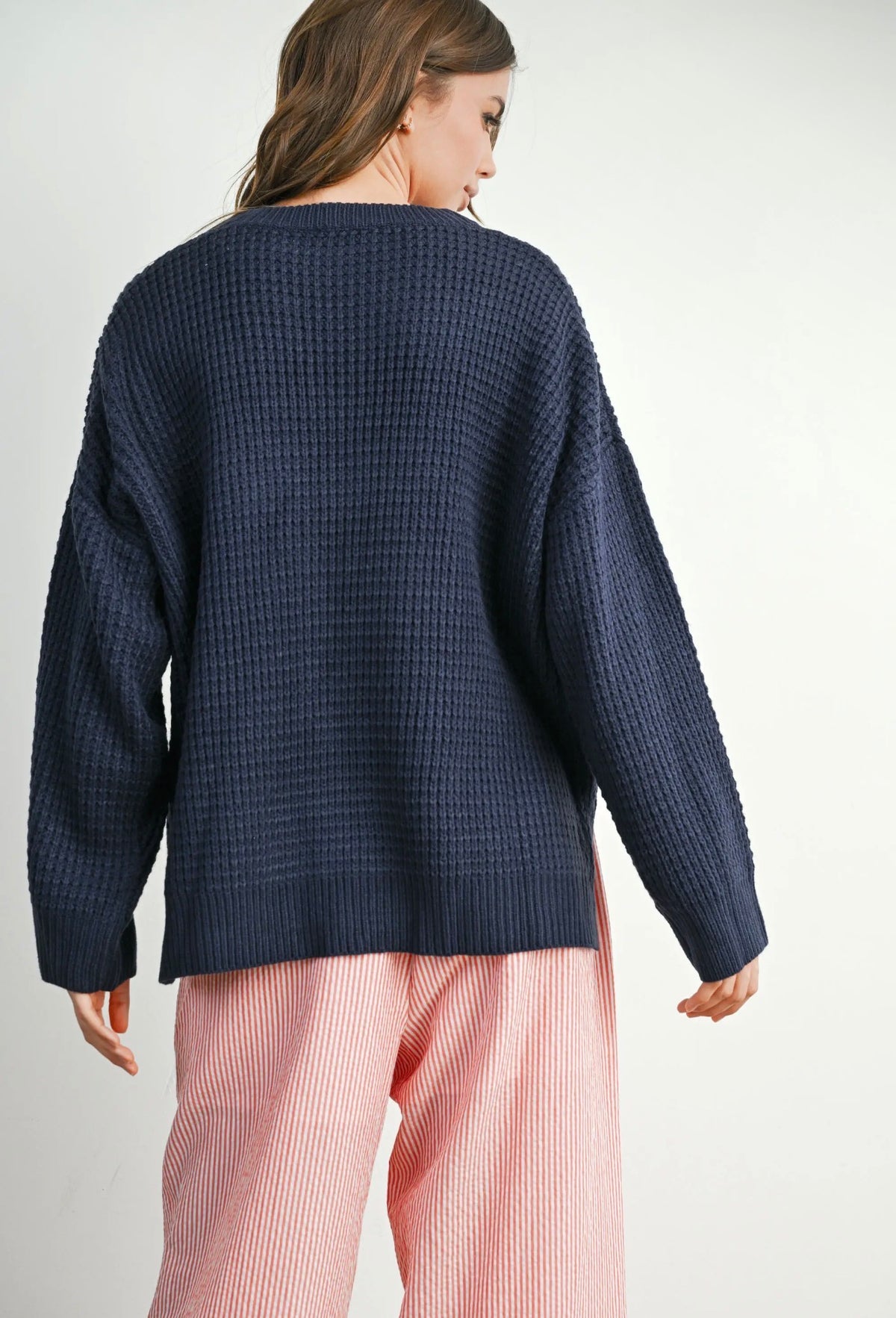 Round Neck Long Sleeve Sweater