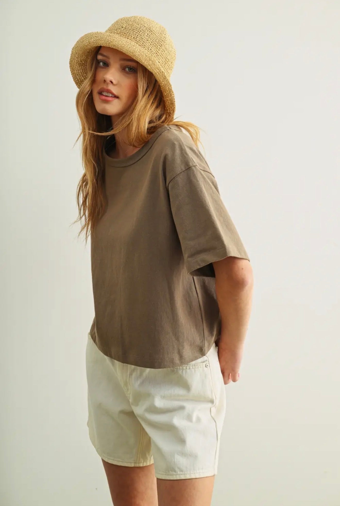 Short Sleeve Linen Top