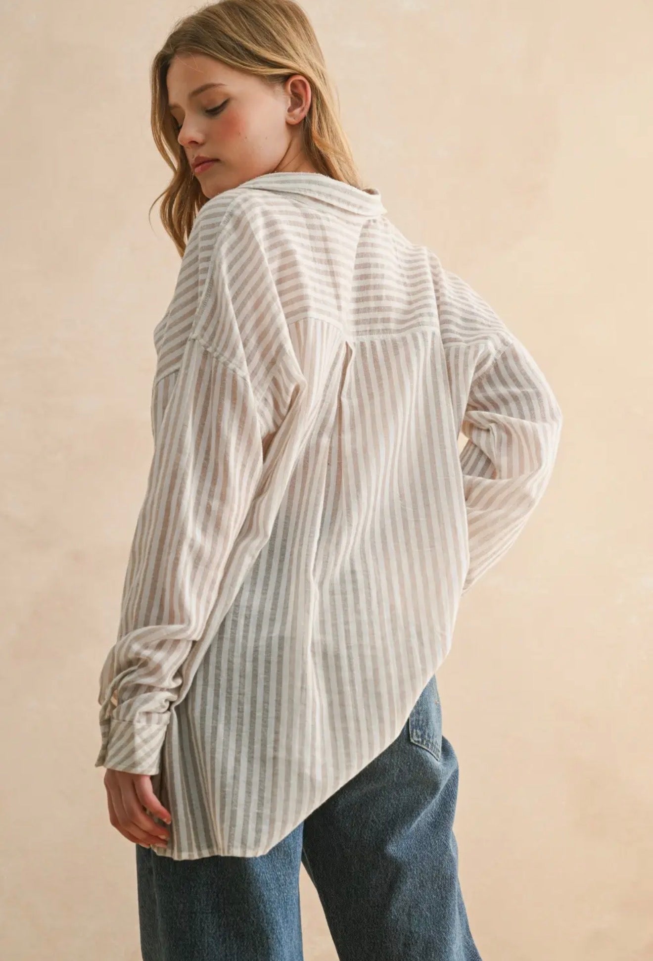 Striped Button-down Shirt