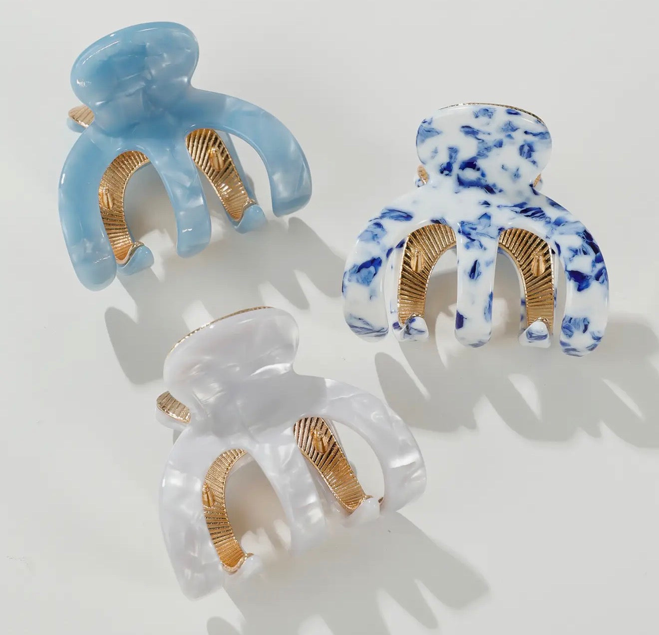 Jade Coastal Claw Clip