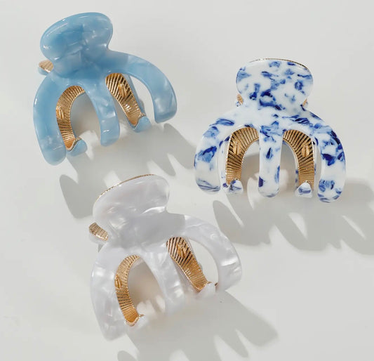 Jade Coastal Claw Clip