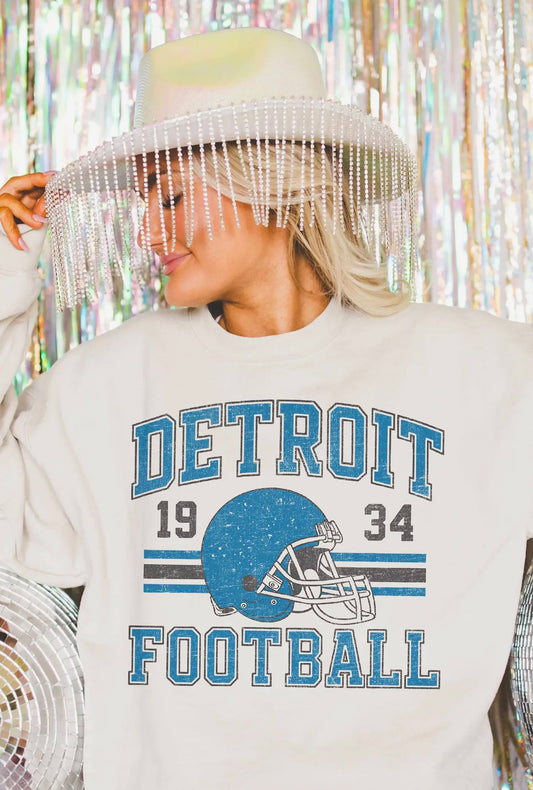 Detroit Football Oversized Sweatshirt