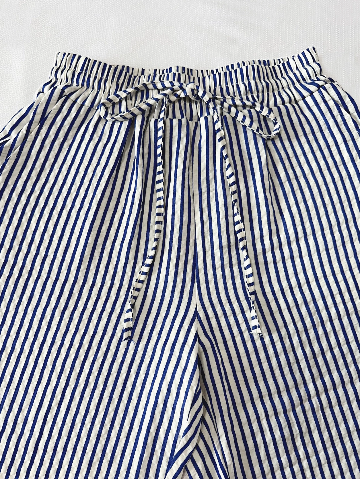 Striped Slacks Straight Wide-Leg Pants